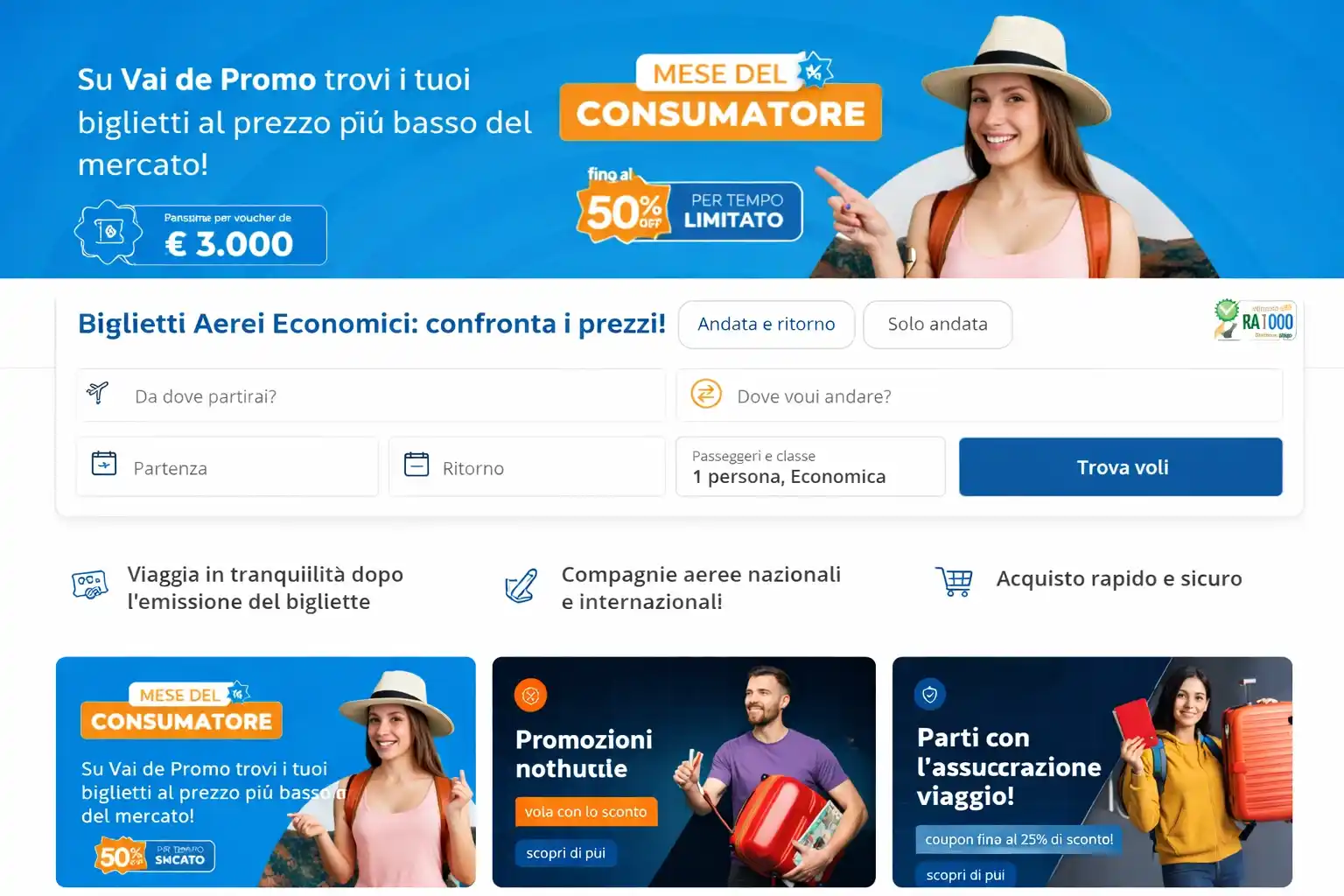 Vai de Promo - Miglior costo-beneficio per voli Brasile